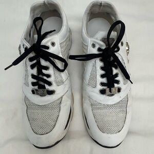 Philipp Plein Snow Lake White Skull Shoes Mens Size 44 Or US 11 Used Limited E